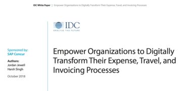 IDC SAP Concur travel and expense management