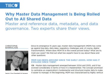 Why Master Data Management is being rolled out to all shared data