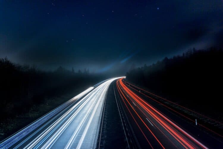 Photo by Pixabay: https://www.pexels.com/photo/light-trails-on-highway-at-night-315938/