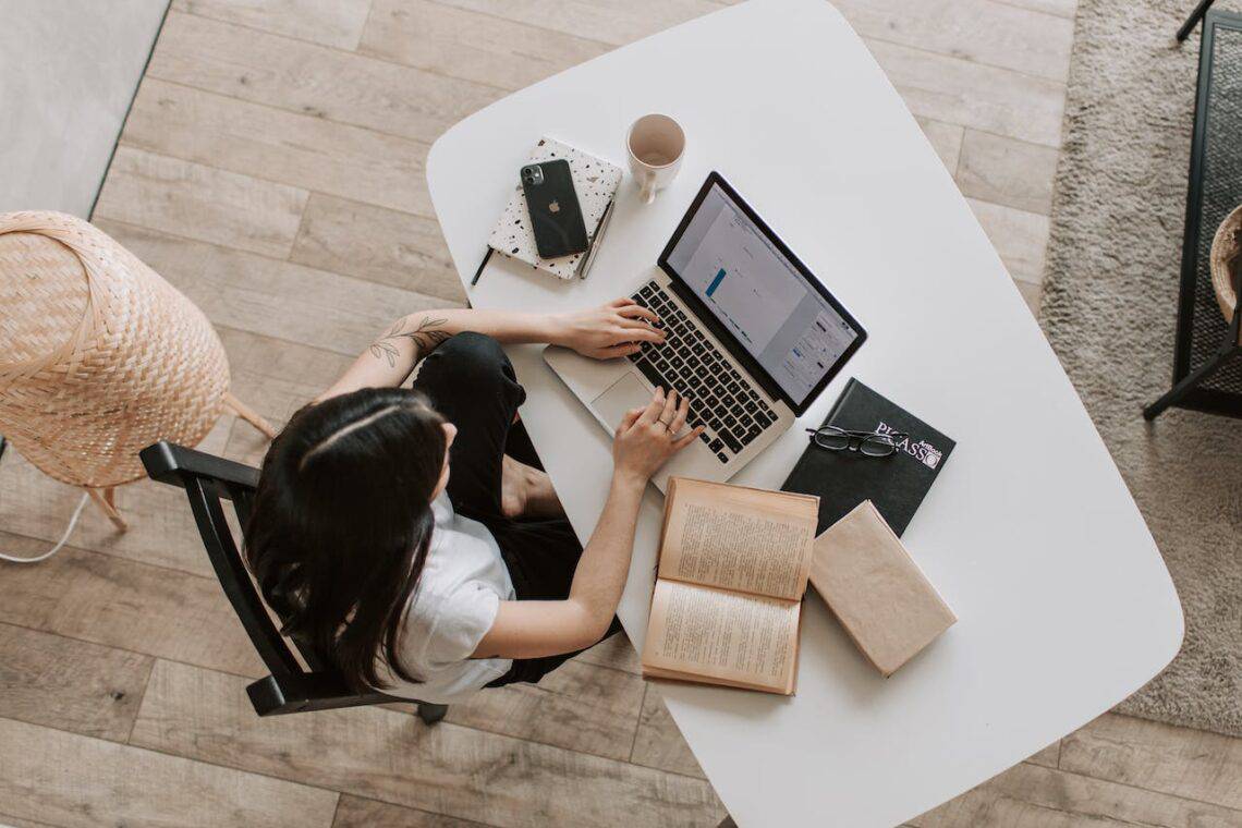 Photo by Vlada Karpovich: https://www.pexels.com/photo/young-lady-typing-on-keyboard-of-laptop-in-living-room-4050315/