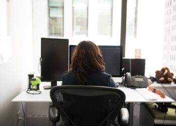 Photo by Christina Morillo: https://www.pexels.com/photo/woman-sits-on-black-rolling-armchair-1181526/