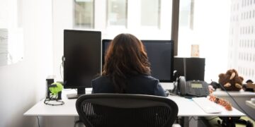 Photo by Christina Morillo: https://www.pexels.com/photo/woman-sits-on-black-rolling-armchair-1181526/