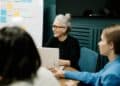 Photo by cottonbro studio: https://www.pexels.com/photo/woman-in-black-sweater-and-eyeglasses-sitting-on-chair-beside-woman-in-blue-shirt-5990271/