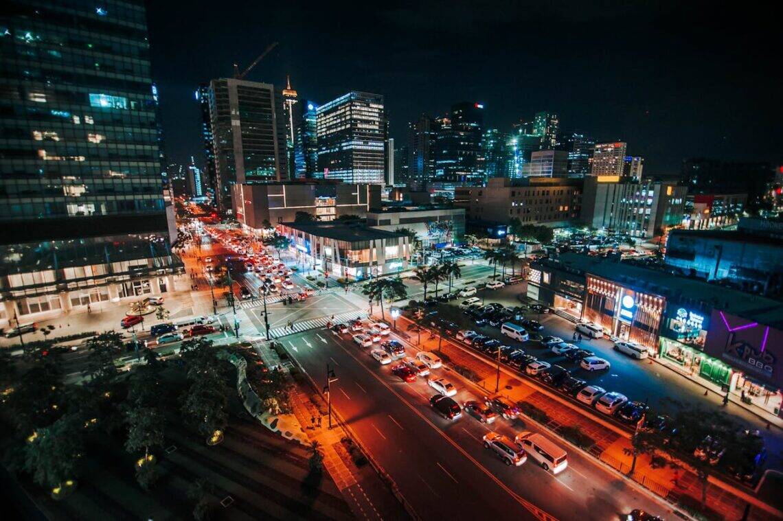 Photo by Meo Fernando: https://www.pexels.com/photo/aerial-photo-of-cars-on-road-during-night-3214989/